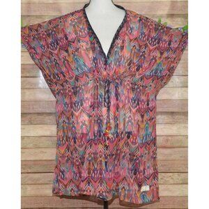 Odd Molly Mystic Journey Beach Dress Cover Up One Size Resortwear Tropical Flowy